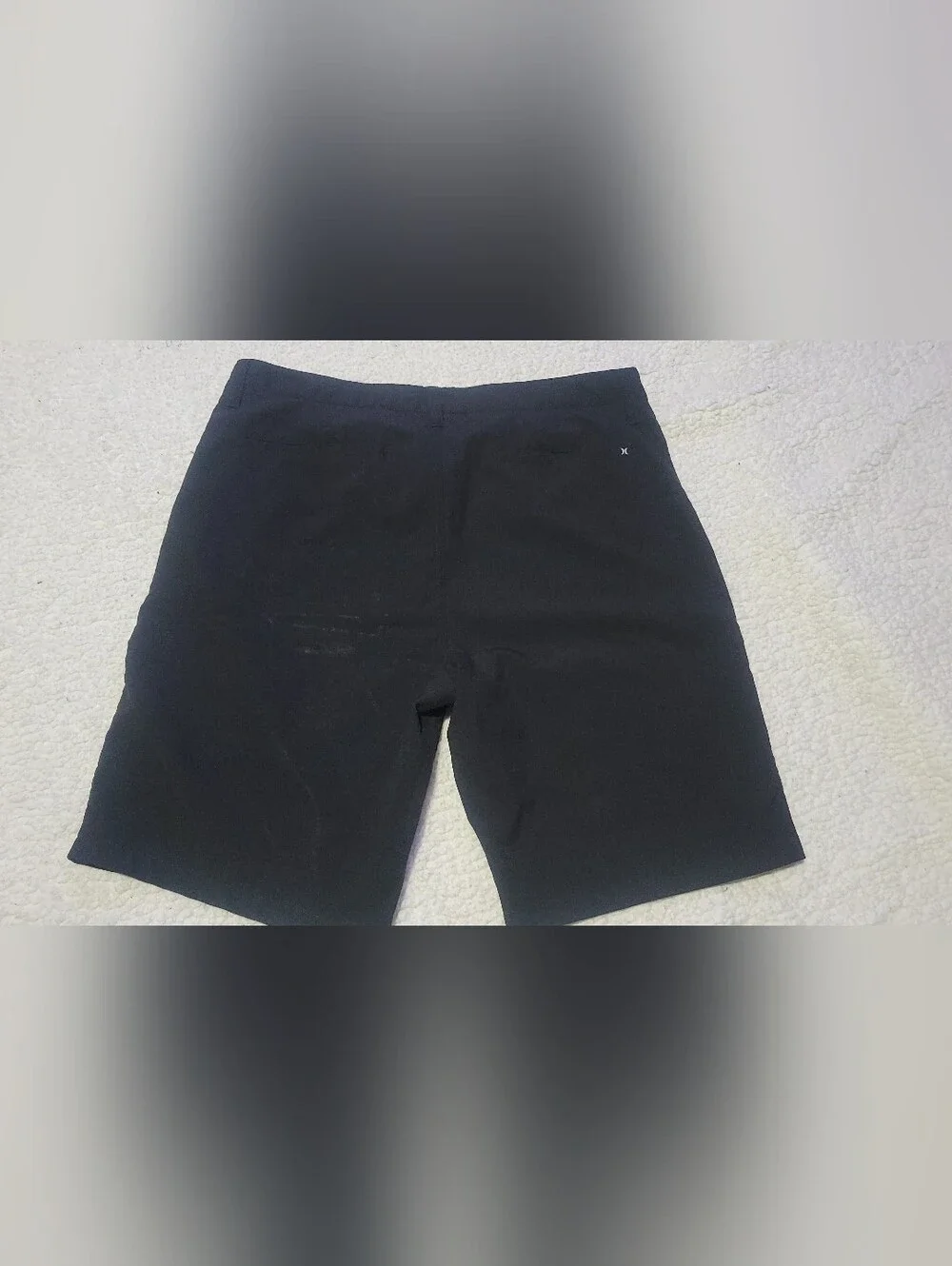Hurley Black Flat-Front Men's Shorts